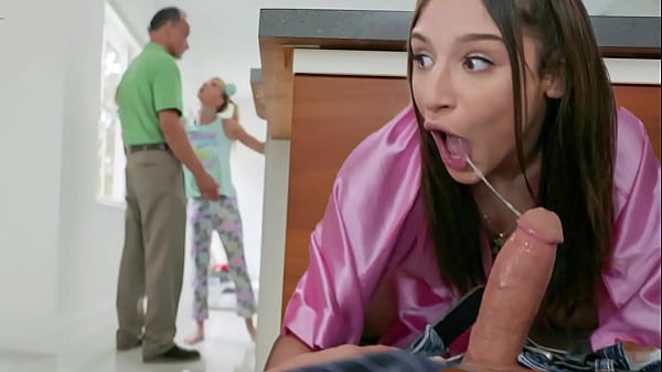 Sneaky Threesome at Parents’ House! – PervTeen