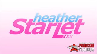 Horny Blonde Heather Starlet Stuffs Her Hungry Pussy!